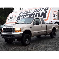 F6 --  1999 FORD F350 SRW EXT CAB SUPER DUTY 4X4 , Brown , 297657  KM's