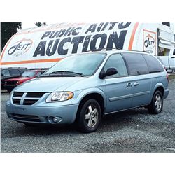 A12R --  2006 DODGE GRAND CARAVAN SXT , Blue , 174601  KM's