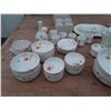 Image 2 : 120 - Lot of Bone China "Just Flowers" Mikasa Narumi Jardan