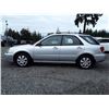 Image 8 : E2 -- 2004 SUBARU IMPREZA 2.5TS WAGON, SILVER, 261,372 KMS