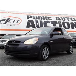 J1 --  2008 HYUNDAI ACCENT  , Grey , 157755  KM's