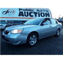 B1 --  2006 CHEVROLET MALIBU LT , Grey , 181177  KM's