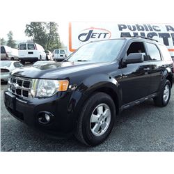 E3 --  2011 FORD ESCAPE XLT , Black , 201667  KM's