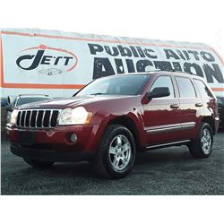 L1 --  2005 JEEP GRAND CHEROKEE LTD , Red , 168129  KM's