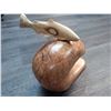 Image 2 : 201 - Birds eye yellow cedar base and yellow cedar -Signed Paul Bourbeau Carving