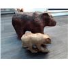 Image 2 : 202 - Fir mama bear with cedar cub -Signed Paul Bourbeau Carving