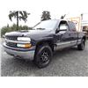 Image 1 : H5 --  2002 CHEVROET SILVERADO 1500 EXT CAB 4X4 , Black , 313988  KM's