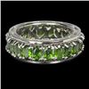 Image 1 : Natural Unheated Oval Chrome Diopside Ring