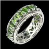 Image 2 : Natural Unheated Oval Chrome Diopside Ring