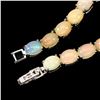 Image 3 : Natural Unheated Oval Ethopian Opal Bracelet