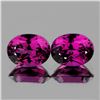 Image 1 : Natural Magenta Purple Rhodolite Garnet Pair -Untreated