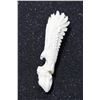 Image 1 : Hand Carved Antler 3D Landing Eagle Pendant