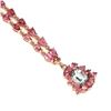 Image 2 : Natural Sky Blue Topaz & Pink Tourmaline Necklace