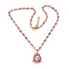 Image 3 : Natural Sky Blue Topaz & Pink Tourmaline Necklace