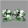 Image 1 : NATURAL LIGHT GREEN AMETHYST PAIR 10x7 MM