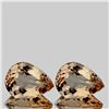 Image 1 : Natural Gold Pink Morganite Pair 10x7 MM [Flawless-VVS]