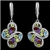 Image 1 : Natural Multi Gemstone Earring