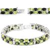 Image 1 : NATURAL CHROME DIOPSIDE, PERIDOT BRACELET