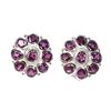 Image 1 : Natural Unheated Rhodolite Garnet Earrings