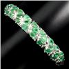 Image 1 : Natural Top Rich Green Emerald 130.48 Ct Bangle