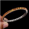 Image 2 : Natural Round Cut 5mm Top Rich Yellow Citrine Bangle