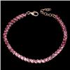 Image 2 : Natural  Marquise Top Rich Pink Tourmaline Bracelet