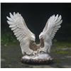 Image 1 : Hand carved Antler 3D Landing Eagle Pair