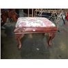 Image 2 : CARVED BASE QUEEN ANN STLYE FOOT STOOL