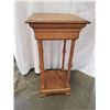 Image 1 : REFINISHED ANTIQUE ENGLISH OAK BOX TOP PEDESTLE W/ HINGE COMPARTMENT