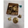 Image 1 : ANTIQUE EASTERN CAMPHOR WOOD BRASS TRUNK HARDWARE