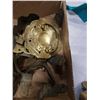 Image 3 : ANTIQUE EASTERN CAMPHOR WOOD BRASS TRUNK HARDWARE