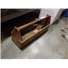 Image 2 : ANTIQUE SAW/TOOL BOX W/ SAWS