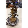 Image 2 : ART NOUVEAU STYLE MARBLE BASED FIGURAL TABLE LAMP