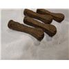 Image 2 : 4 ANTIQUE AMERICAN PARLOR TABLE METAL FEET