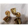 Image 2 : 6 HEAVY BRASS DRESSER WHEELS W/ COLLARS