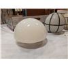 Image 2 : 3 ART DECO MILK GLASS DOME LAMPSHADES