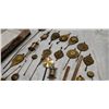 Image 8 : 22 ANTIQUE BRASS CLOCK PENDULUMS