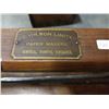 Image 2 : LABELLED J.C. WILSON LTD PAPER MAKERS GENERAL STORE COUNTER TOP PAPER ROLL HOLDER/CUTTER W/ ORIGNAL 