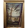 Image 2 : ANTIQUE GILT FRAMED PAINTING ON BOARD