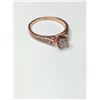 Image 3 : 14K Rose Gold Diamond Engagement Ring