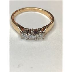 14K Yellow and White Gold Diamond Ring