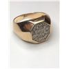 Image 2 : 10K Men's Yellow Gold Diamond Ring