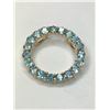 Image 1 : 14K Yellow Gold Blue Topaz Pendant