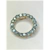Image 2 : 14K Yellow Gold Blue Topaz Pendant
