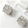 Image 3 : 14K White Gold Diamond(1.6Ct,I3,H-I) Earrings (~weight 1.1g), Appraised Retail $4300