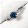Image 3 : 10K White Gold Blue Diamond(0.52Ct,I1) Diamond(0.15ct) Treated Diamond Ring (~Size 6.5) (~weight 2.4