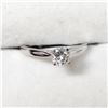 Image 1 : Pt Diamond(0.22Ct,I3,G) "Pt950" Ring (~Size 6.5) (~weight 2.5g), Made in Canada, Appraised Retail $2