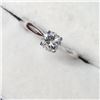 Image 3 : Pt Diamond(0.22Ct,I3,G) "Pt950" Ring (~Size 6.5) (~weight 2.5g), Made in Canada, Appraised Retail $2