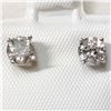 Image 1 : 14K White Gold Diamond(0.75Ct,I2-I3,G-H) Earrings (~weight 0.78g), Made in Canada, Appraised Retail 