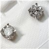 Image 2 : 14K White Gold Diamond(0.75Ct,I2-I3,G-H) Earrings (~weight 0.78g), Made in Canada, Appraised Retail 